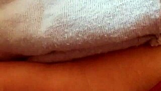 Milf touching herself in pajamas.