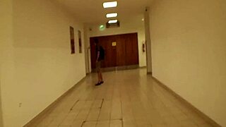 blonde milf has blowjob sexcapade in public mall restroom