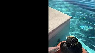 Friends give public blowjob at infinity pool in Costa Rica