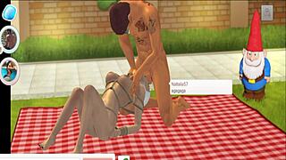 Yareel Plays The Mexican Game In 3D With Jaqueline