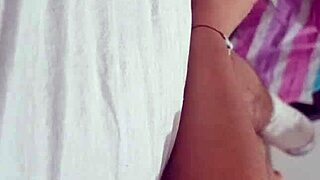 young amateur teases neighbor at home