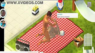 Yareel Plays The Mexican Game In 3D With Jaqueline