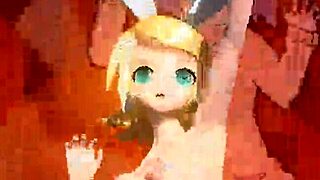 i love kagamine rin in her alien bunny costume nude
