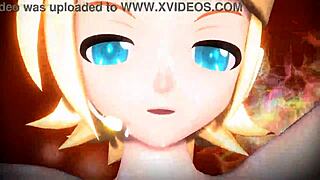 i love kagamine rin in her alien bunny costume nude