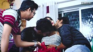 Desi Cute Doll Gangbanged With Cumshots On Face! Wow!