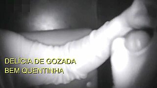 Glory hole sucking stranger cum