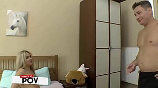 Blonde Baddie Irina Cage Banged Hard By Matt And Brad In Threesome