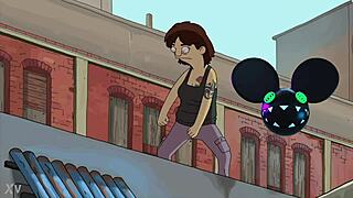 Dancing Person from Bob's Burgers Bridged by Lightwave