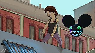 Dancing Person from Bob's Burgers Bridged by Lightwave