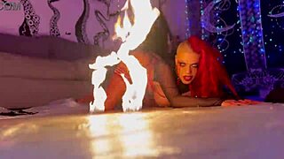 Vampire Roleplay Frenzy With Sloppy Cosplay And Pierced Nipples