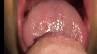 Colombiana sabrinafoxy starts the week with a good blowjob for her boyfriend and swallows his cum