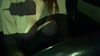 artemisia love night car ride flashing big tits nipples play smoking fetish check my site for more