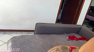 gave my cuckold a lost one, sucked friend's huge dick for hours, then sat!