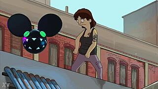 Dancing Person from Bob's Burgers Bridged by Lightwave