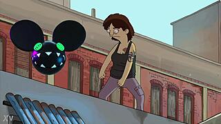 Dancing Person from Bob's Burgers Bridged by Lightwave