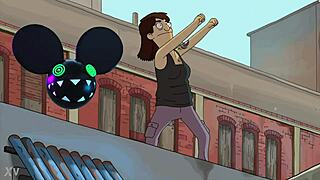 Dancing Person from Bob's Burgers Bridged by Lightwave