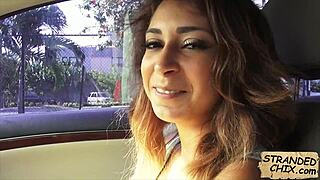 sarai, the hot teen babe, says 'fuck me for a ride' in this outdoor pickup