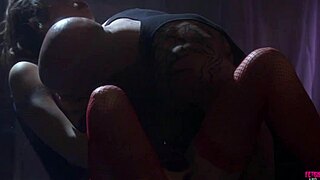 Small titted brunette babe in cowgirl sex