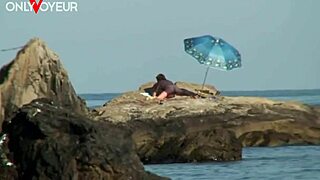 Wow! Nude Beach Shoot Turns Into Hardcore Sex Under Blazing Sun With Tanned Couple Riding Wild!