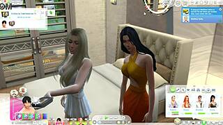 Lesbian Friends Engaging in Intimate Acts