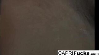 capri cavanni teases her wet pussy and big tits 😍