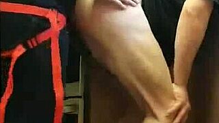 Pegging boyfriend's ass everywhere intensely