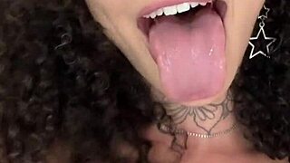 watch me unleash my latina heat in first pov! sloppy deepthroat, masturbation, and cum on tits!