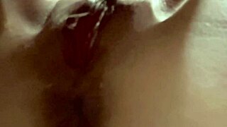 Amateur pink pussy 174 days after virginity loss, wet and shaved 😍. Couple explores homemade fun.