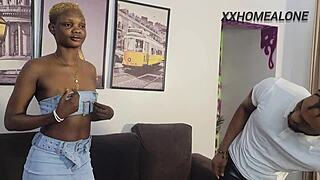 Is the delivery girl's pussy as sweet as it looks?