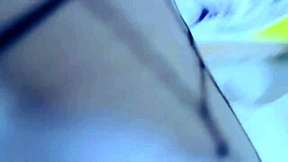 Latina tranny stepsister undresses and touches herself in bedroom