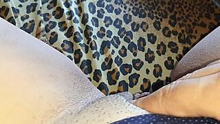 i intensely jerk off my big clit behind my stepsister's back while she reads near the fan