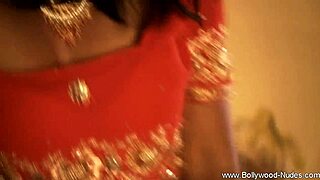 Simple beauty undresses and dances nude in India.