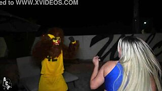 Trixi Brooks and Gibby the Clown in Teen Wolf 2024 Remake