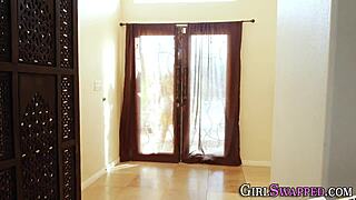 Blonde teen gives stepdad a hot blowjob.