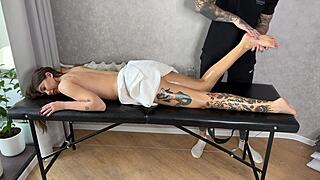 at the second massage session my masseur showed a new technique