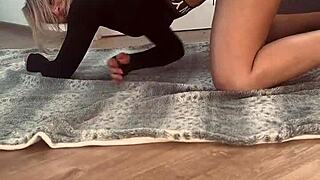 Hot College Girl Showing You Yoga Positions You Have Never Seen Before