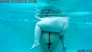 lexxxi luxe and her bbw friend have fun playing underwater in the pool
