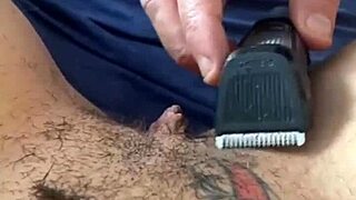 Shaved pussy and big ass on display