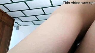 Wow, passionate sex with stepsiblings, he cums inside!