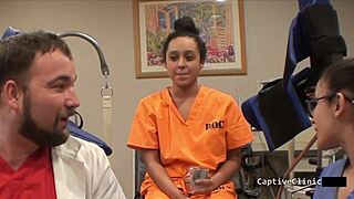 Mia Sanchez screams in hospital latex with big tits and handcuffs
