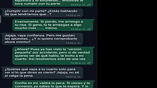 she challenged my penis growth, but i surprised her with a lesson.