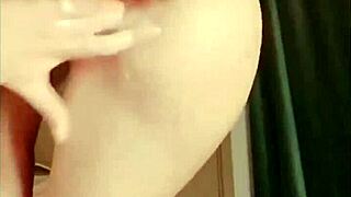Intense squirting masturbation session leaves everything soaking wet.