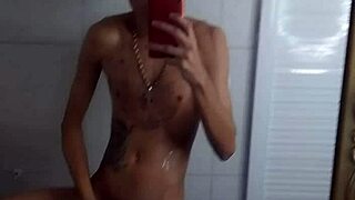 Brazilian Tattoo Guy Jerks Off Before Christmas Dinner!