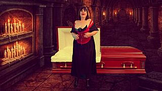 Granny Vampyra Feels Intense Orgasm From Familiar's Licking