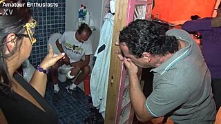 smelly turin takes double penetration with cum everywhere 😈