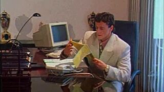 Venere Bianca, the slutty career woman, indulges in muff diving and doggystyle with a monster cock.