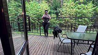 stepmom came to the party and arranged rough blowjob pussy fuck anal with cum.