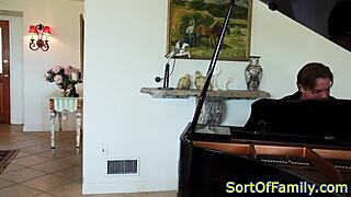 Hey, wanna watch this black stepdaughter get doggystyled by piano?