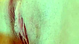 Girlfriend shaves her wet pussy hair in homemade video, revealing tight shaved beaver