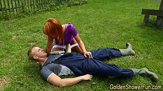 I jizzed on babe who pisses